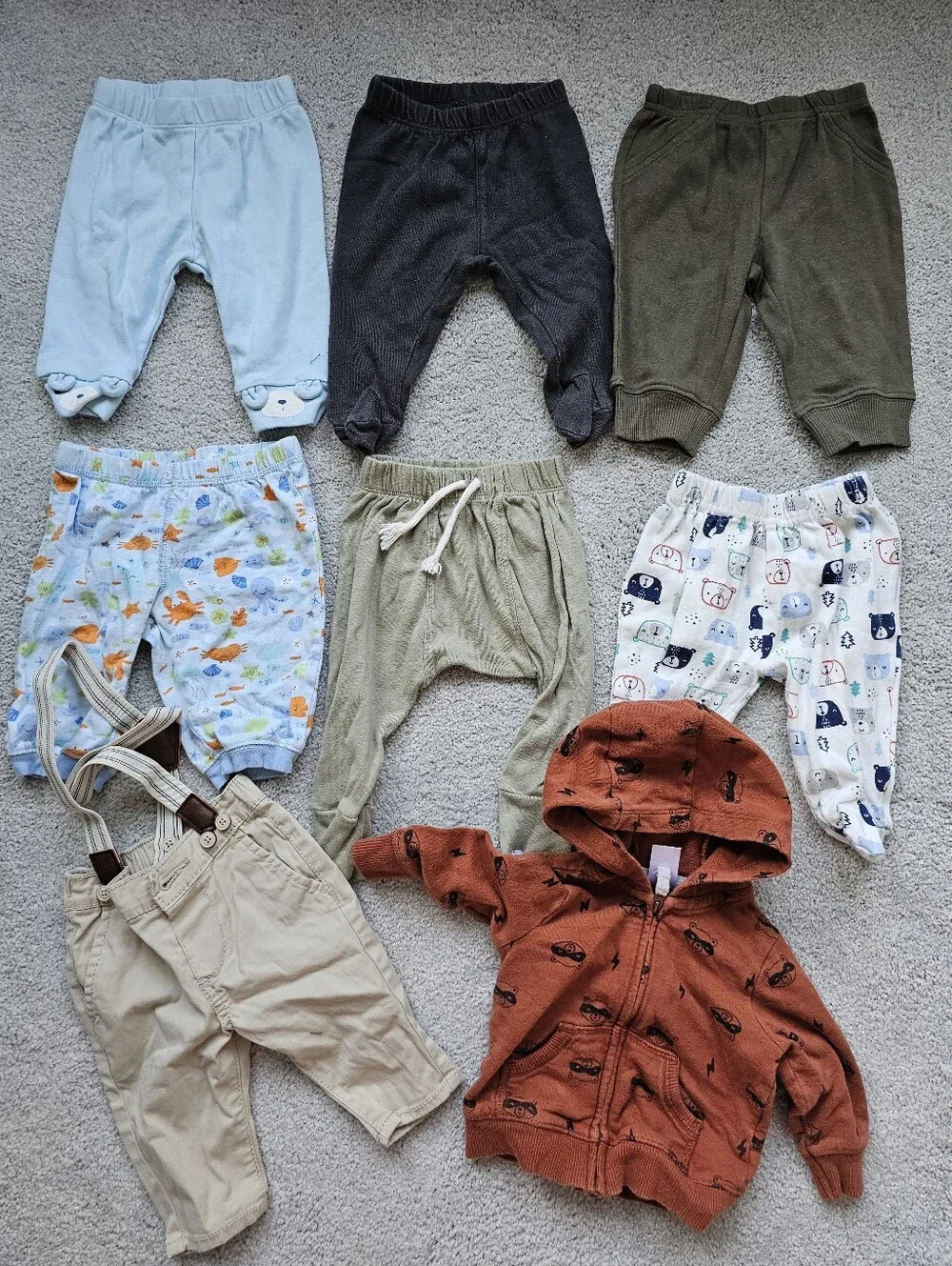29pc baby boy clothing 0 3 month bunting onesie footies pants holiday sweatshirt